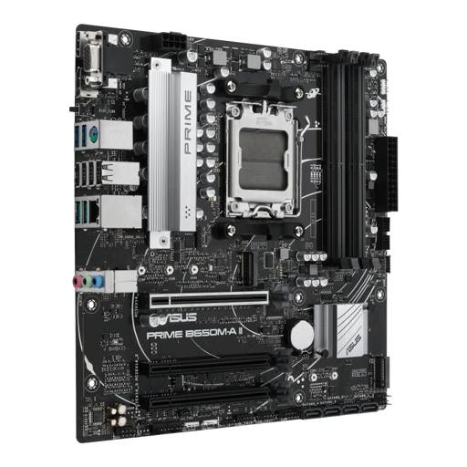 Placa Madre ASUS Prime B650M-A II, AMD Socket AM5, 4xDIMM DDR5, VGA, DP, HDMI, 2xM.2, Micro-ATX (OT)