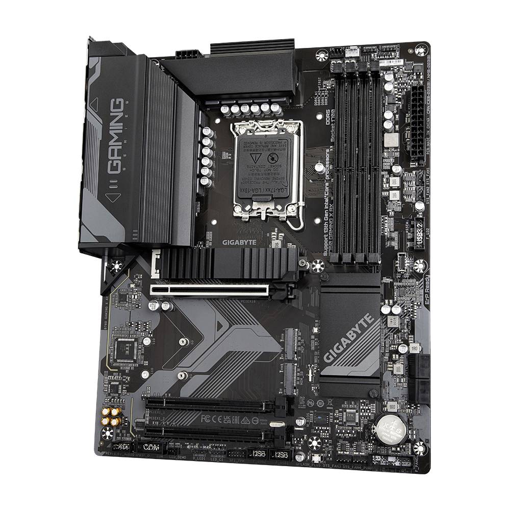 Placa Madre Gigabyte B760 GAMING X AX, Intel LGA1700, M.2 x3, 2.5GbE, Wi-Fi 6E, Q-Flash Plus, ATX