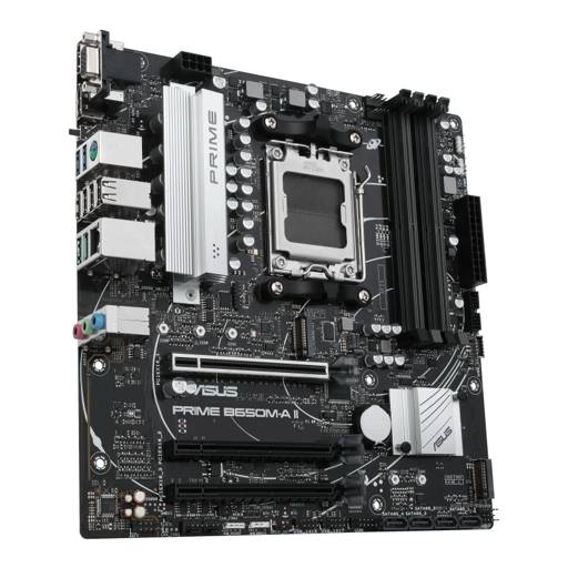 Placa Madre ASUS Prime B650M-A II, AMD Socket AM5, 4xDIMM DDR5, VGA, DP, HDMI, 2xM.2, Micro-ATX (OT)