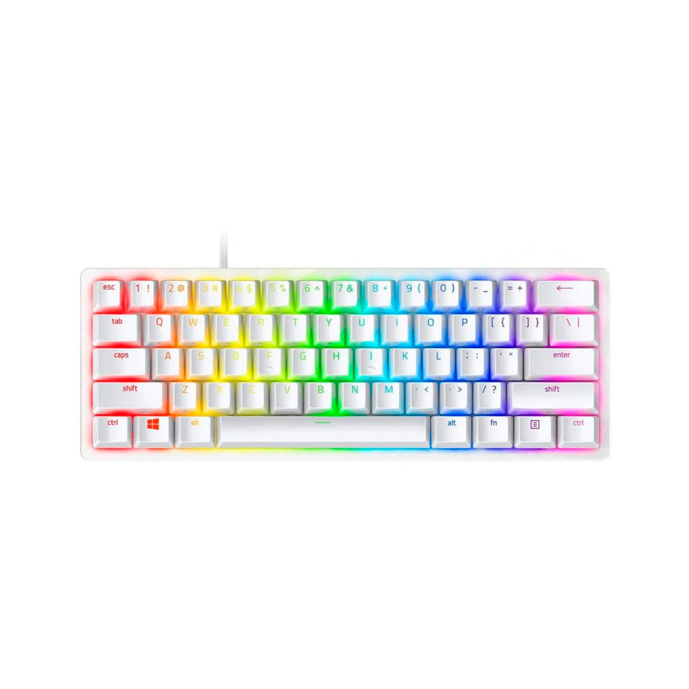 Teclado Gamer Razer Huntsman Mini Mercury, 60%, Switches Razer Purple, Chroma RGB, Inglés (ca)