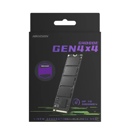 Unidad SSD Hikvision G4000E, 1TB, M.2 2280, NVMe PCIe 4.0 x4, Lectura 5100MB/s Escritura 4200MB/s (OT)