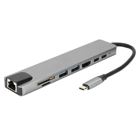 HUB ADAPTADOR 8 EN 1 USB-C PHILCO (F)