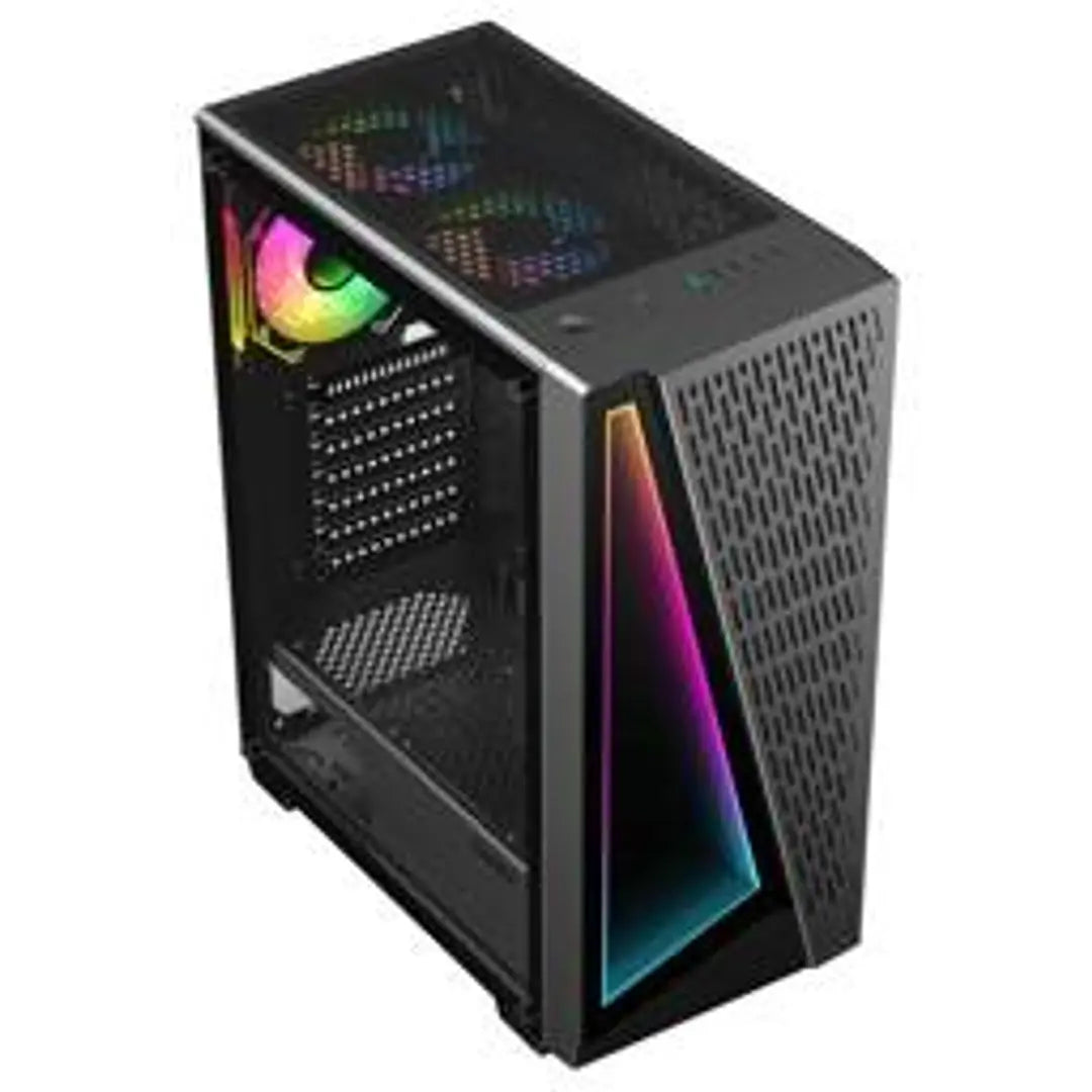 Gabinete Gamer PRISM/2FAN TOP/1 TRAS SIN FUENTE GAMEMAX (ss)