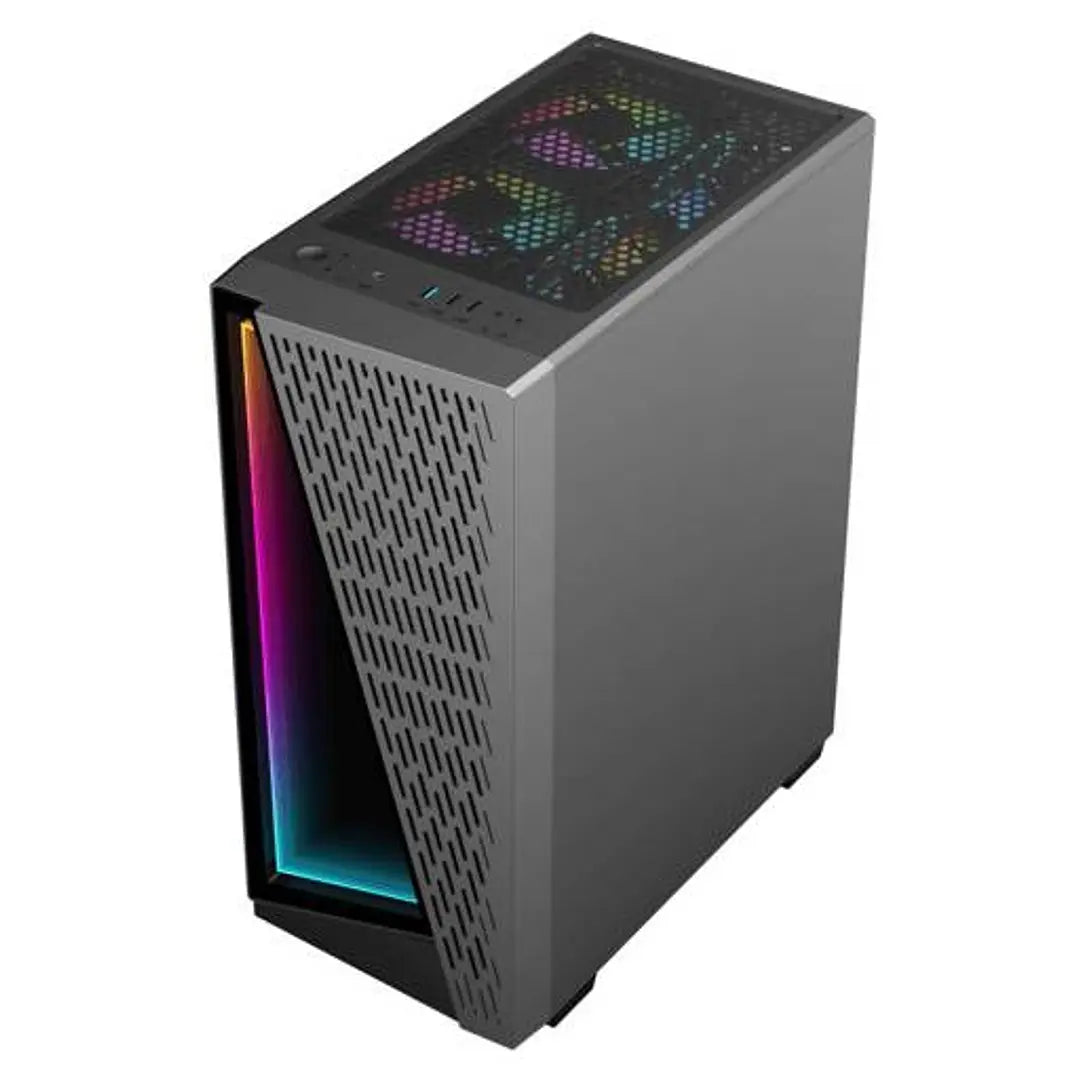 Gabinete Gamer PRISM/2FAN TOP/1 TRAS SIN FUENTE GAMEMAX (ss)