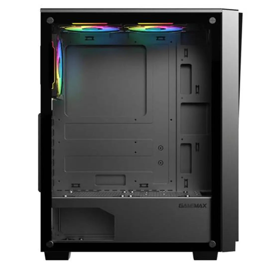 Gabinete Gamer PRISM/2FAN TOP/1 TRAS SIN FUENTE GAMEMAX (ss)