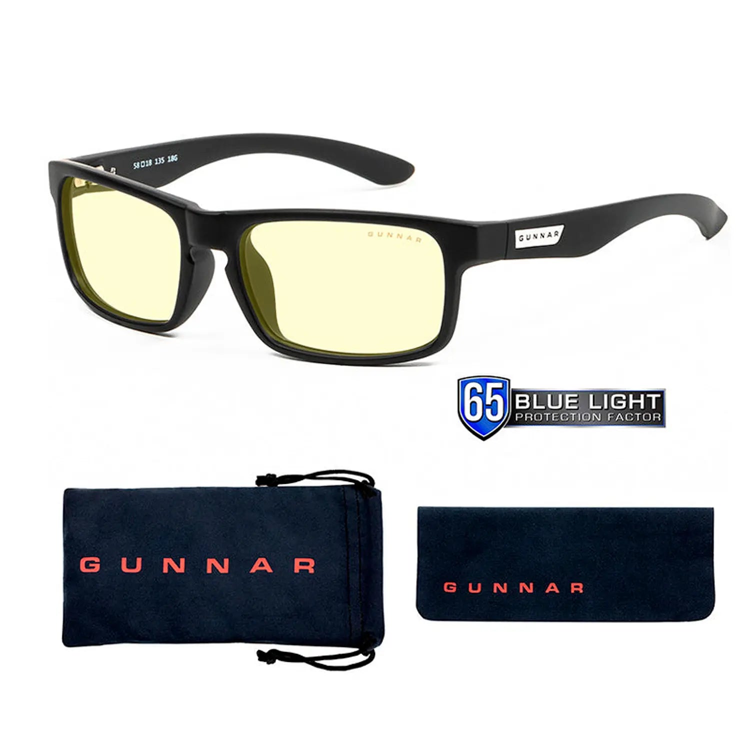 Lentes Gamer Gunnar Enigma Onyx Amber (ca)