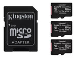 Pack 3 Memorias microSD Kingston Canvas Select Plus 64GB UHS-I 100MB/s A1 Clase 10 con Adaptador SD (ca) - Foto 2
