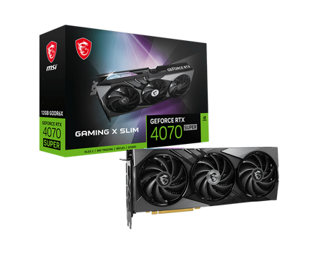 Tarjeta de Video MSI Nvidia GeForce RTX 4070 SUPER 12G GAMING X SLIM, 21 Gbps, 192-bit (OP)