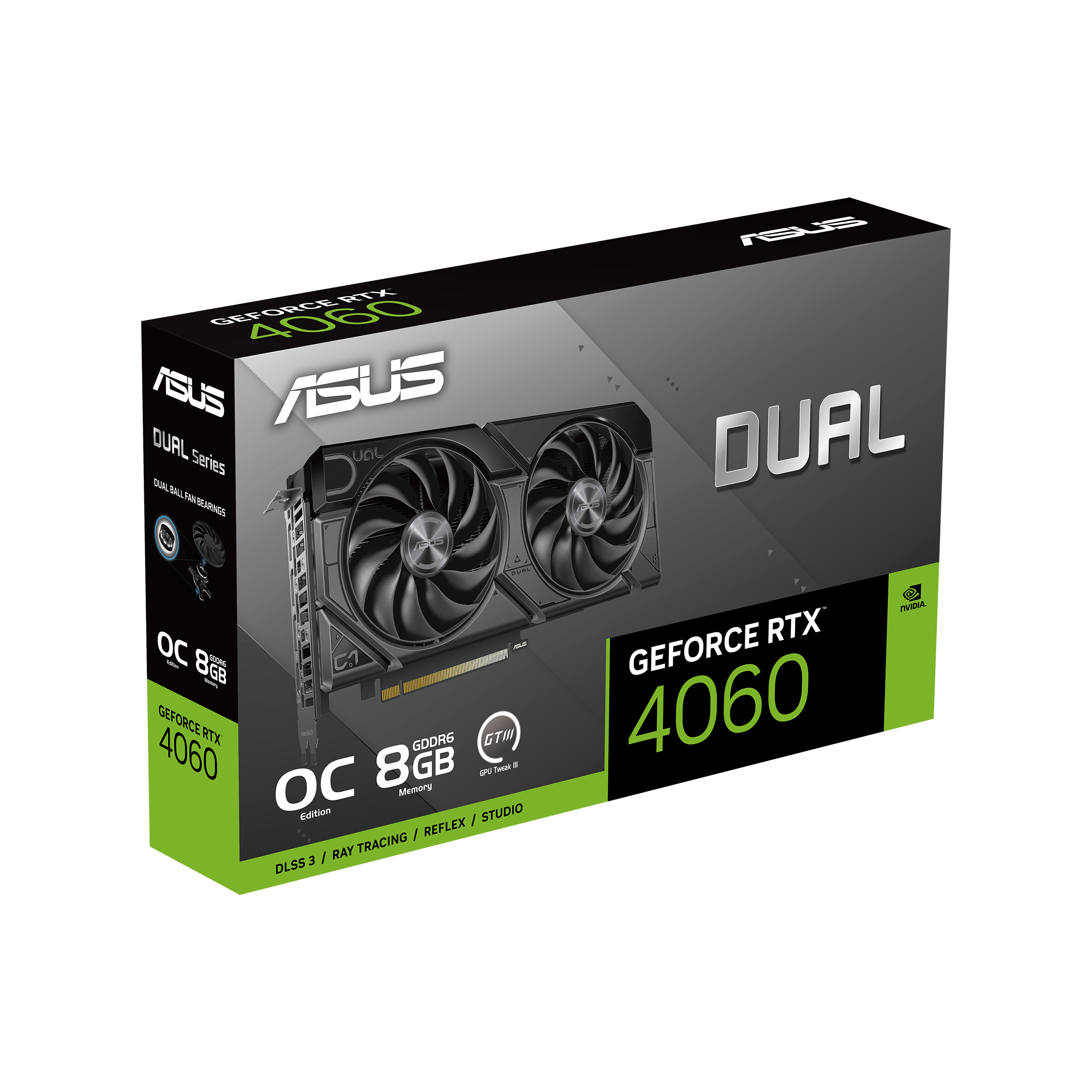 Tarjeta de Video ASUS Dual Nvidia GeForce RTX 4060 OC Edition, 8GB GDDR6, 128-bit, PCIe 4.0 (OP)