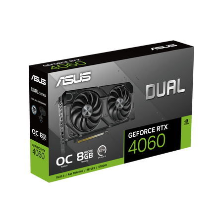 Tarjeta de Video ASUS Dual Nvidia GeForce RTX 4060 OC Edition, 8GB GDDR6, 128-bit, PCIe 4.0 (OP)