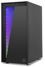 Gabinete Gamer HUMMER BLASTER ARGB 1 FAN REAR/LED FRO/S/FUE NOX (ot) - Foto 6