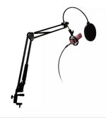 Kit Micrófono de Estudio Philco Rosado – Soporte + Pop Filter + USB Sound Card (rp) - Foto 4