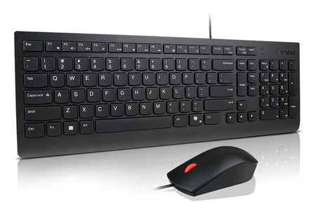 Kit Teclado y Mouse con Cable Lenovo Essential USB | Español | Negro | P/N 4X31R64424