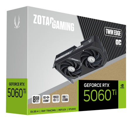 TARJETA DE VIDEO ZOTAC GAMING GEFORCE RTX 5060 TI 8GB GDDR7 TWIN EDGE OC (yaok)