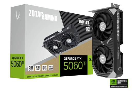arjeta de Video Zotac Gaming GeForce RTX 5060 Ti 8GB GDDR7 Twin Edge OC (aleok)