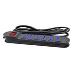 EXT MULTIPLE SWITCH XT53 6 POS 5MTS NEGRO - Foto 1