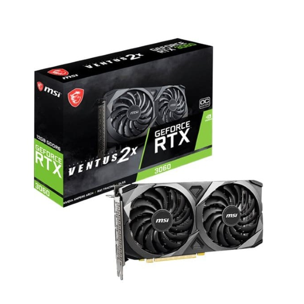 Tarjeta de Video - MSI GeForce RTX 3060 VENTUS 2X 12G OC - 12 GB GDDR6 (192 bit) (OP)