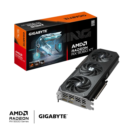 Tarjeta de Video - Gigabyte Radeon RX 9060 XT GAMING OC 8G - 8 GB GDDR6 (128 bits) - PCI-E 5.0 - DisplayPort/HDMI (OP)