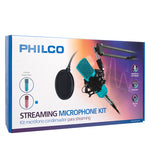 Kit Micrófono Philco Studio con Soporte+Anti-Pop (de 30Hz a 20KHz, Azul) (rp) - Foto 2