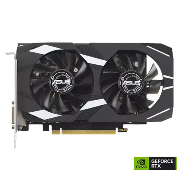 Tarjeta de Video - ASUS DUAL-RTX3050-O6G - 6 GB GDDR6 (96-bit) - PCI-E 4.0 - DisplayPort/HDMI/DVI (OP)