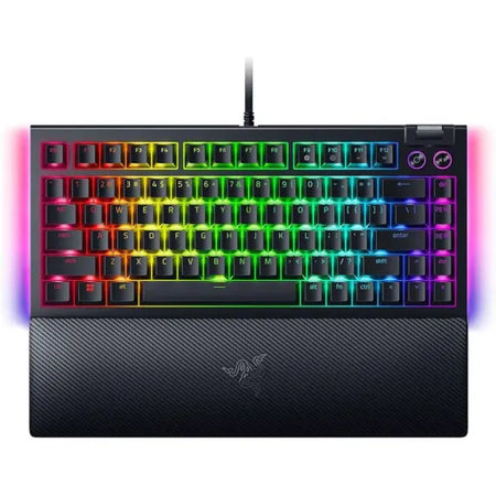 Teclado Gamer - Razer BlackWidow V4 - 75% - (Orange Switches) - Mecánico - RGB - USB 8 2.0 - Inglés - Black (ca)