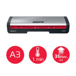 PLASTIFICADORA A3 PROFESIONAL GBC 250HS | ALTA VELOCIDAD | 75–125 MICRAS | ANTIATASCO | OFICINA (cco) - Foto 2