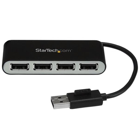 Concentrador USB 2.0 de 4 Puertos con Cable Integrado - Hub Portátil USB 2.0 de Startech.Com