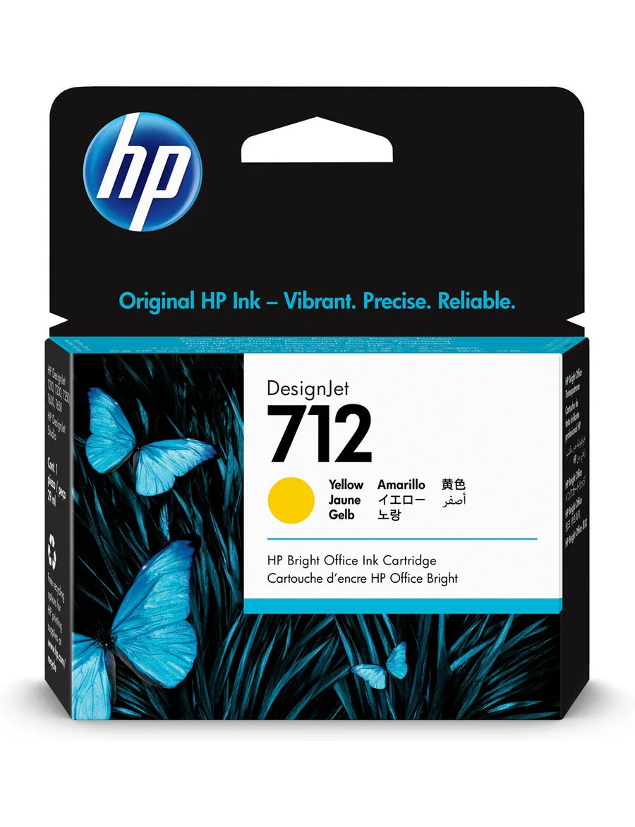 CARTRIDGE HP 712 YELLOW 29ML