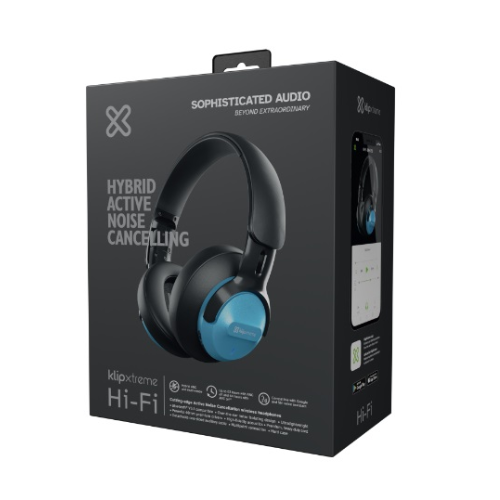 Audífonos Gamer KLIPX Noise cancelling HiFi 44Hr autonomia negro(ex)