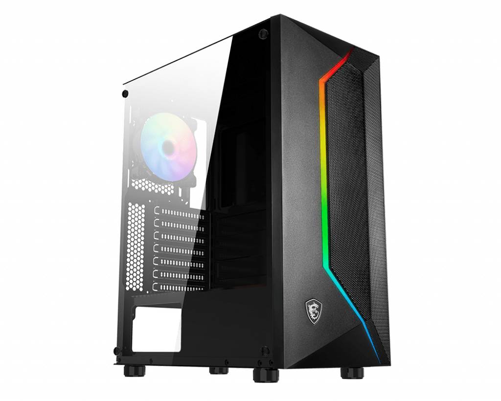 Gabinete Gamer MAG VAMPIRIC 100R/1FAN FRGB/ATX/MATX/SIN FUENTE MSI (os)