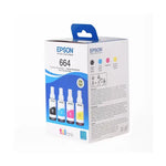 Pack 4 Botellas de Tinta Original Epson EcoTank T664520-4P | Negro, Cian, Magenta y Amarillo | 70 ml c/u - Foto 2