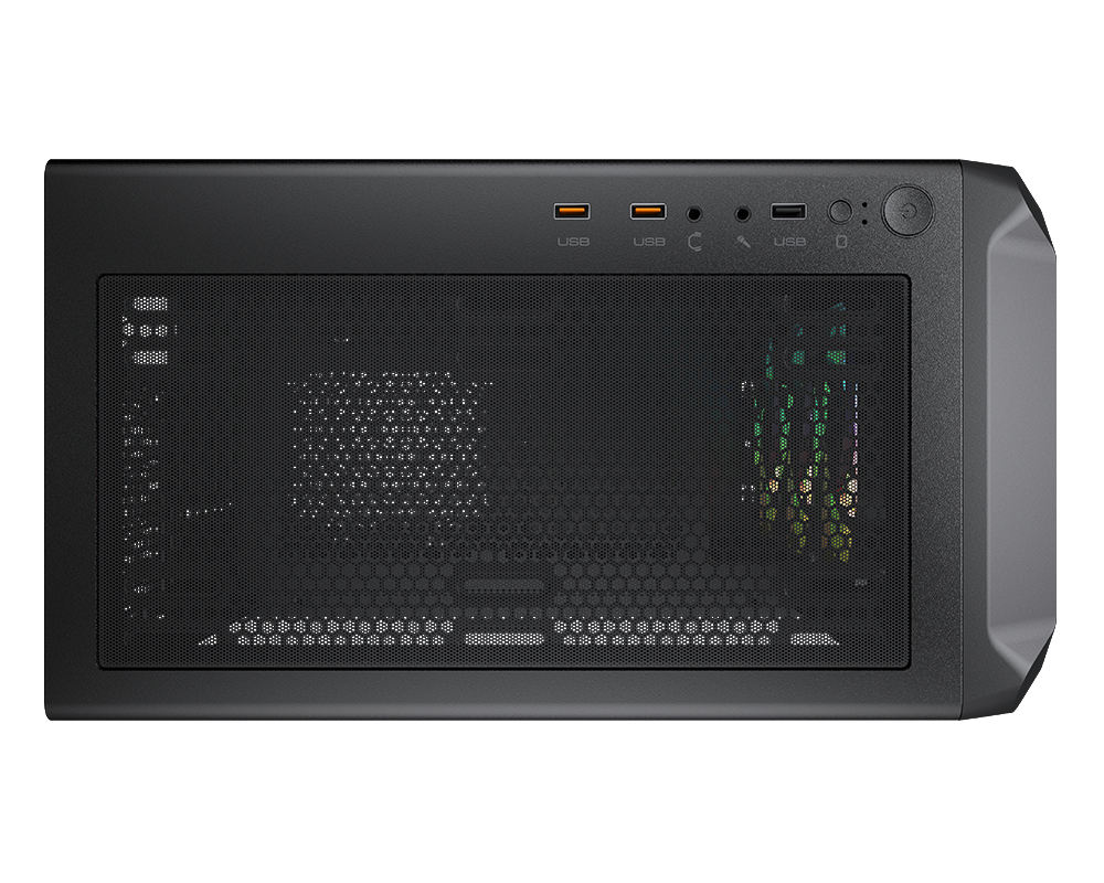 Gabinete Gamer ARCHON 2 MESH RGB BLACK 3 F PRONT/ 1 FAN REAR S/ FUENTE