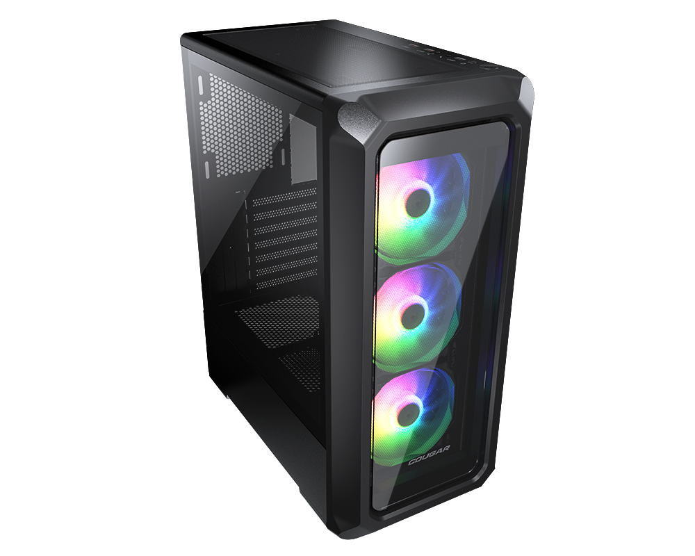 Gabinete Gamer ARCHON 2 MESH RGB BLACK 3 F PRONT/ 1 FAN REAR S/ FUENTE