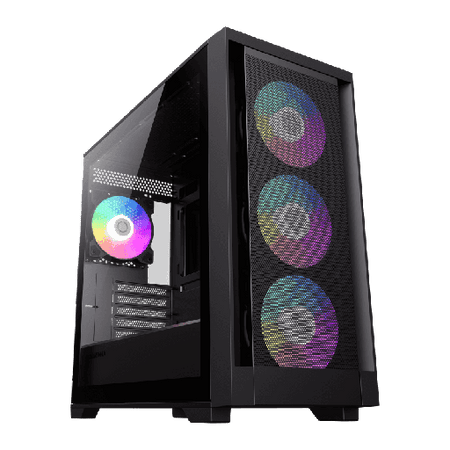 Gabinete Gamer DEFENDER MESH/1 FAN ARGB/ATX/MATX/SIN FUENTE GAMEMAX (os)