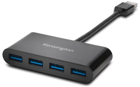 Kensington Hub USB 3.0 de cuatro puertos UH4000: negro