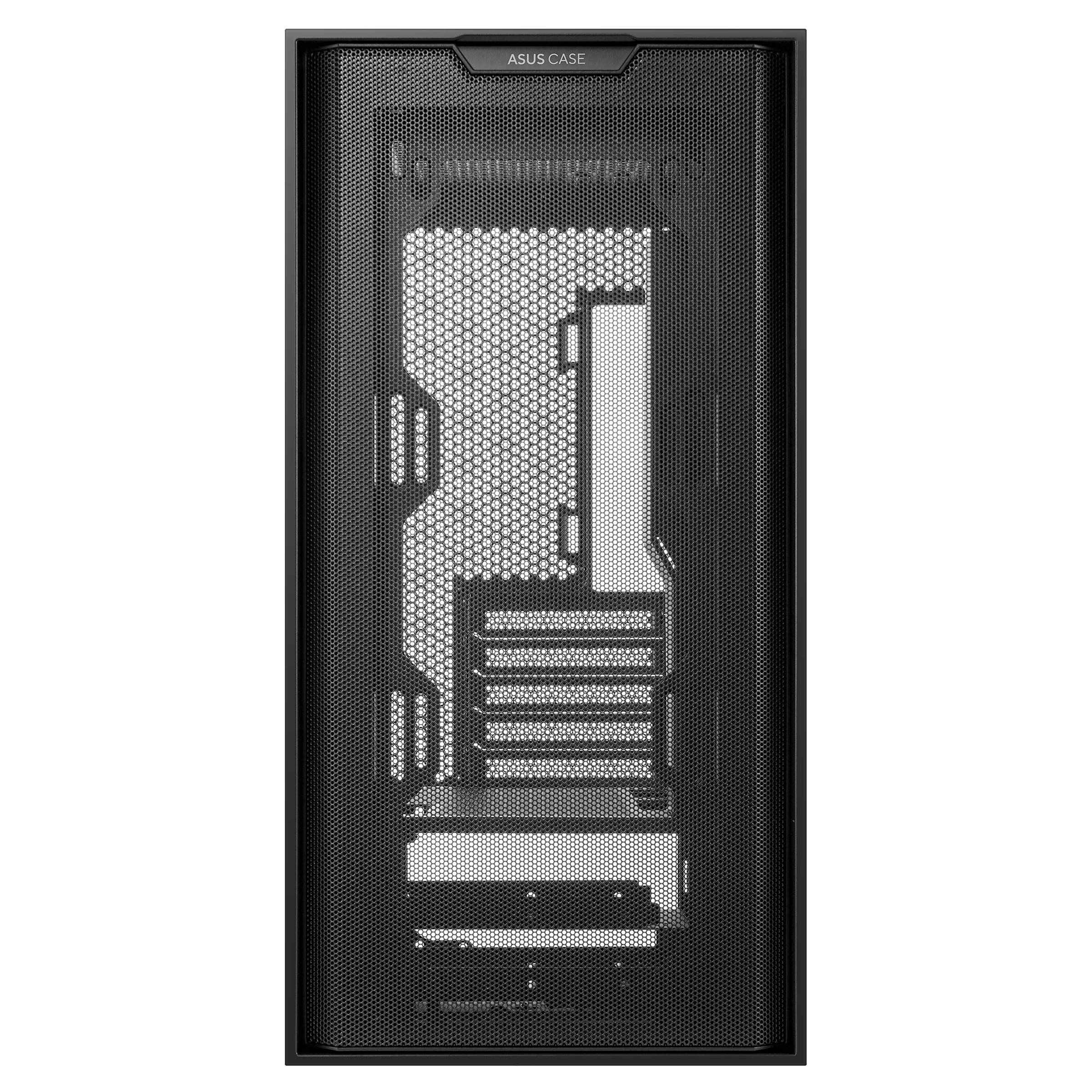 Gabinete Gamer A21 BLK FRONTAL MESH/ LATERAL Vidrio Temprano  Sin Fuente (ot)