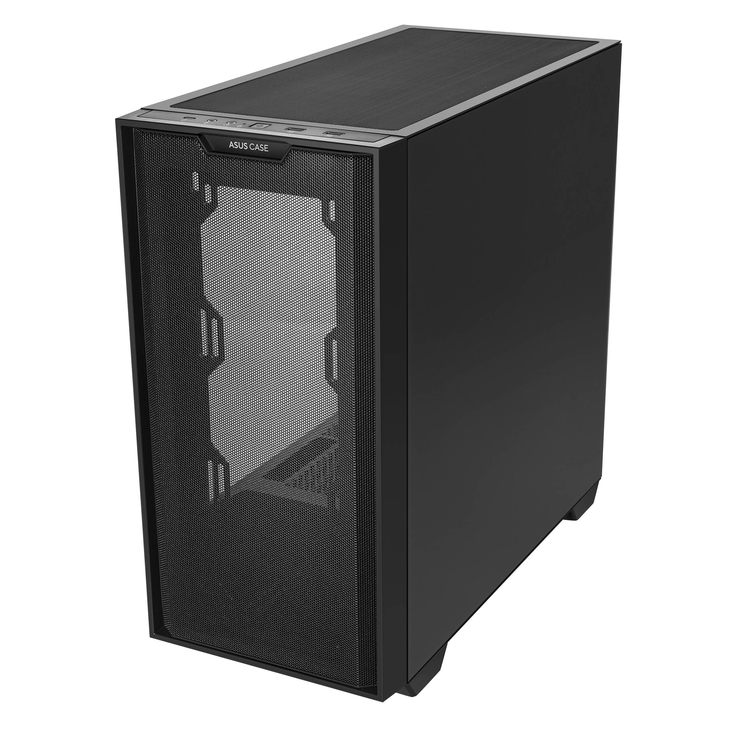 Gabinete Gamer A21 BLK FRONTAL MESH/ LATERAL Vidrio Temprano  Sin Fuente (ot)