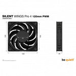 Be Quiet ! Silent Wings Pro 4 Ventilador Suplementario 120mm Negro - Foto 2