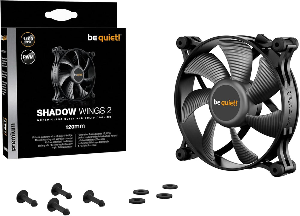 VENTILADOR SILENCIOSO SHADOW 20 mm SHADOW WINGS 2 PWM
