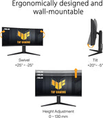 ASUS TUF Gaming - Monitor curvo de 34 pulgadas 1440P 1500R - Foto 6
