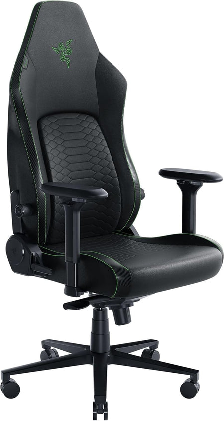 Razer Iskur V2 - Silla Gamer con soporte lumbar adaptable - Negro-Verde (ca)