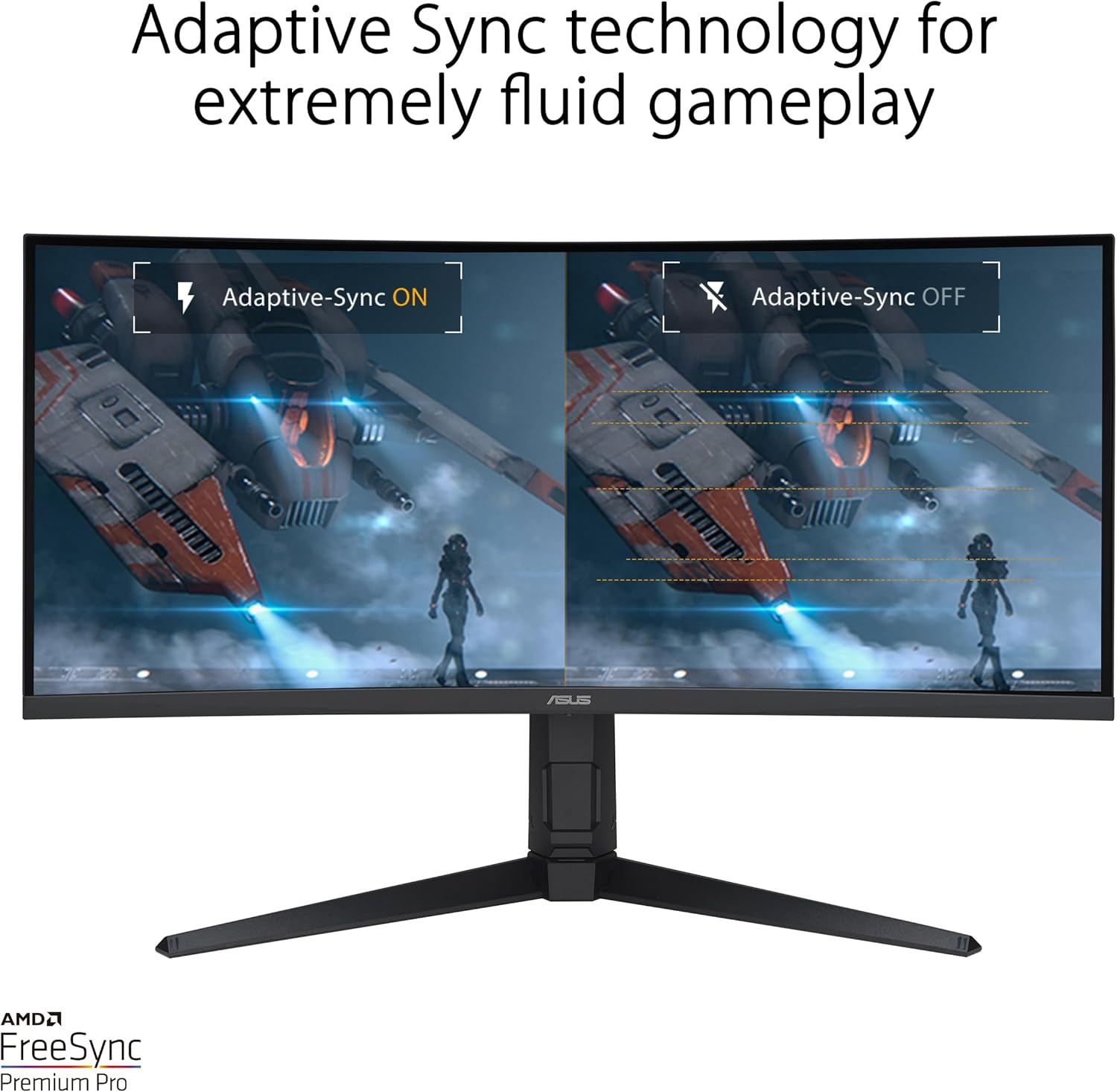 ASUS TUF Gaming - Monitor curvo de 34 pulgadas 1440P 1500R