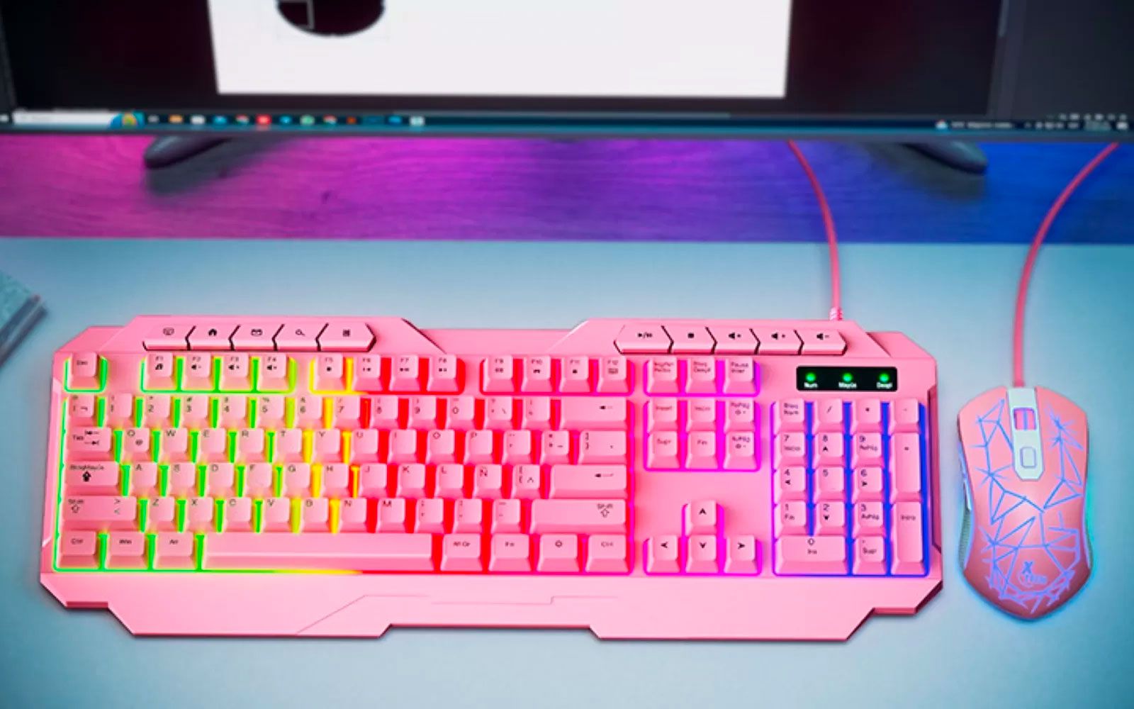 Teclado y Mouse Xtech Mirana Gaming wrd spa LEDlight XTK540S (ex)