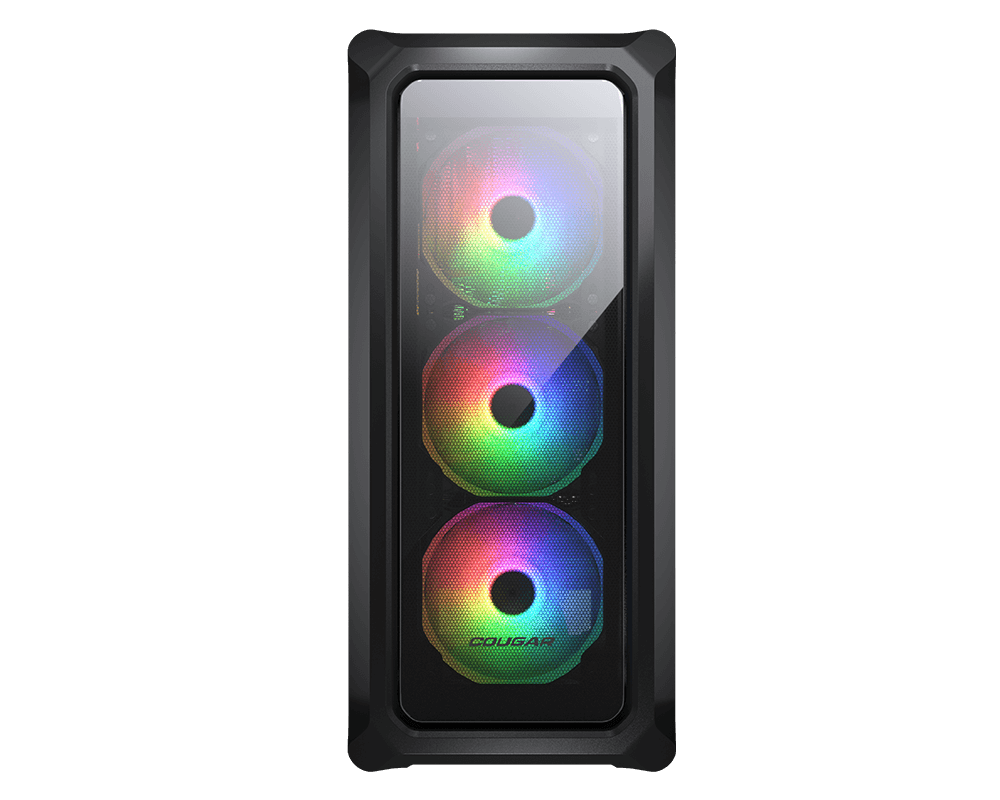 Gabinete Gamer ARCHON 2 MESH RGB BLACK 3 F PRONT/ 1 FAN REAR S/ FUENTE