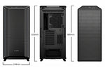 Gabinete Gamer Be Quiet! Dark Base 701, 3x Silent Wings 4 140mm, ARGB, Vidrio Templado, Black (ca) - Foto 2