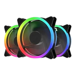 Ventilador Checkpoint RGBF100 120 mm Negro RGB Pack de 3 – CP-FA-1000 - Foto 1