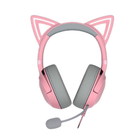 Audífonos Gamer On-Ear - Razer KRAKEN Kitty V2 - RGB - USB 2.0 - Quartz(ca)