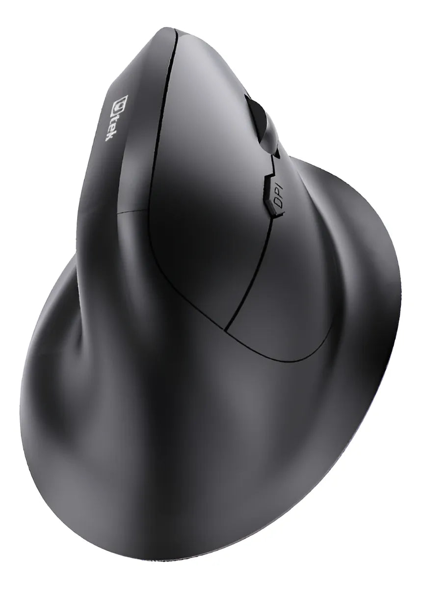 Mouse Inalámbrico UTEK Ergonomico 2,4Hz + Bluetooth recargable color negro (bal)