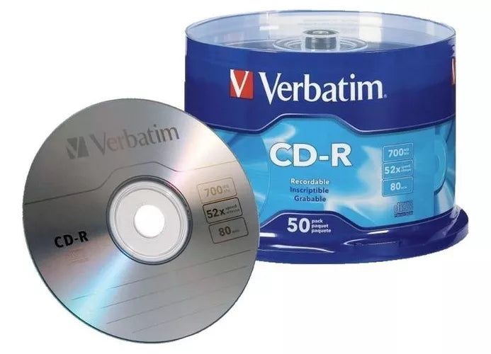 CD-R VERBATIM 80MIN 700MB 52X PACK 50UNI