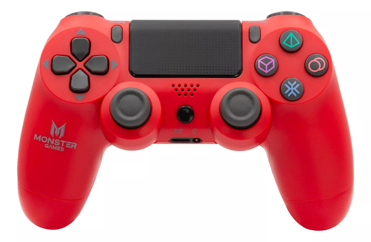JOYSTICK PS4 BLUETOOTH MONSTER GAMES RED (F)